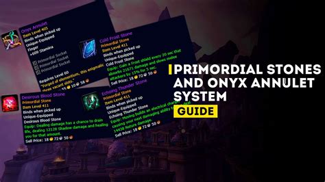 upgrade onyx annulet|The Onyx Annulet and Primordial Stone Guide for ...